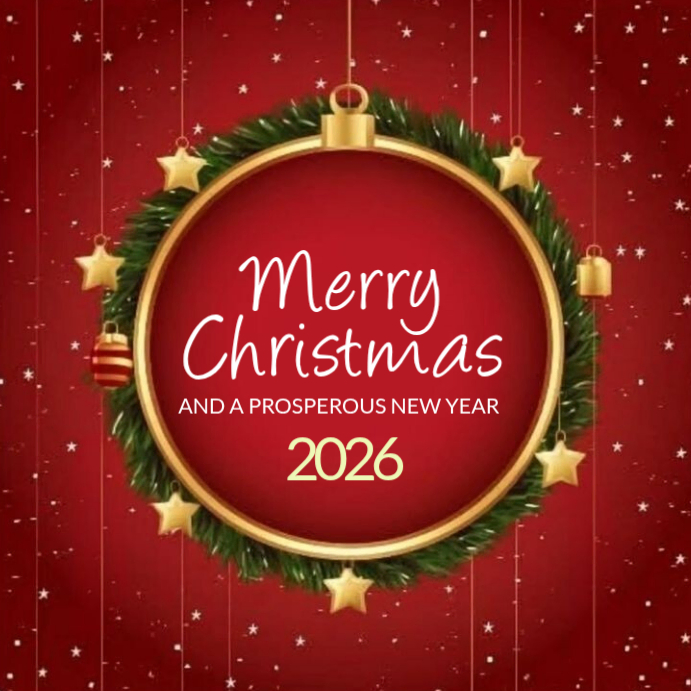 Copy of White Maximalist Merry Christmas And Happy New Year Flyer ...