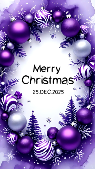 White Maximalist Merry Christmas Card Instagram Story Template ...
