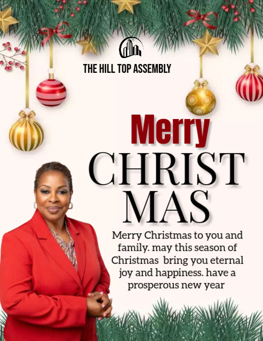 Copy of White Maximalist Merry Christmas Flyer (us Letter) | PosterMyWall