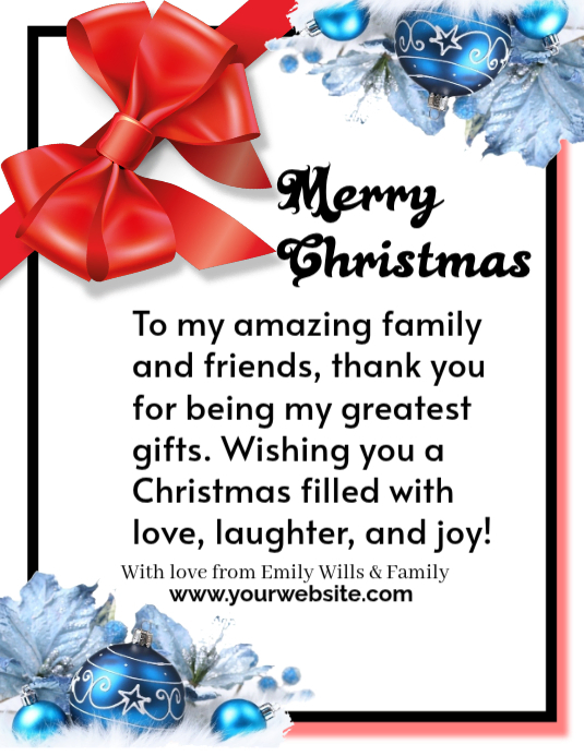 Plantilla de White Maximalist Merry Christmas Flyer | PosterMyWall