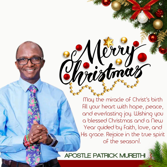 White Maximalist Merry Christmas Flyer Instagram Post Template ...