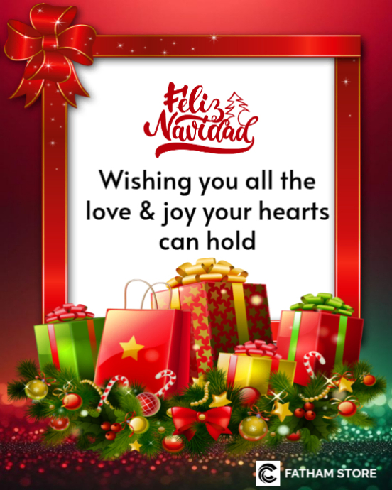 White Maximalist Merry Christmas Instagram Portrait Template | PosterMyWall