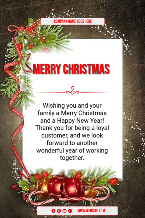 Copy of White Maximalist Merry Christmas Poster | PosterMyWall