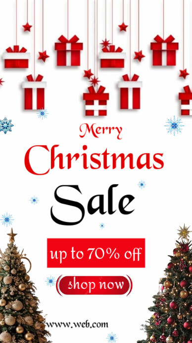 Copy of White Maximalist Merry Christmas Sale Instagram Story ...