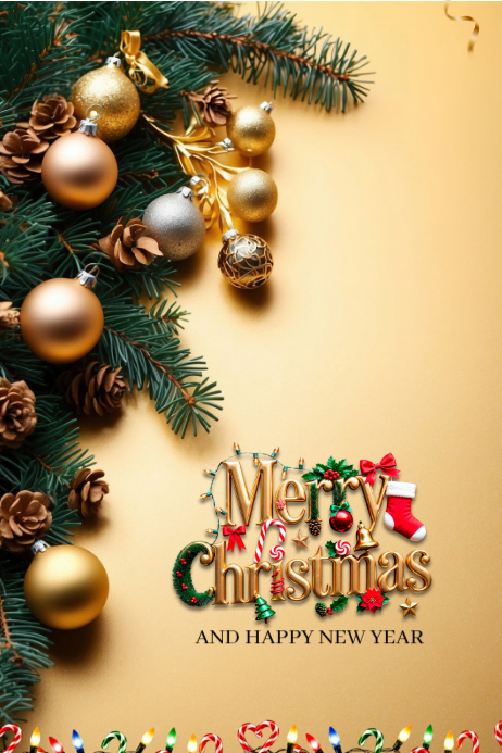 Copia de White Maximalist Merry Christmas Wish Template Poster ...