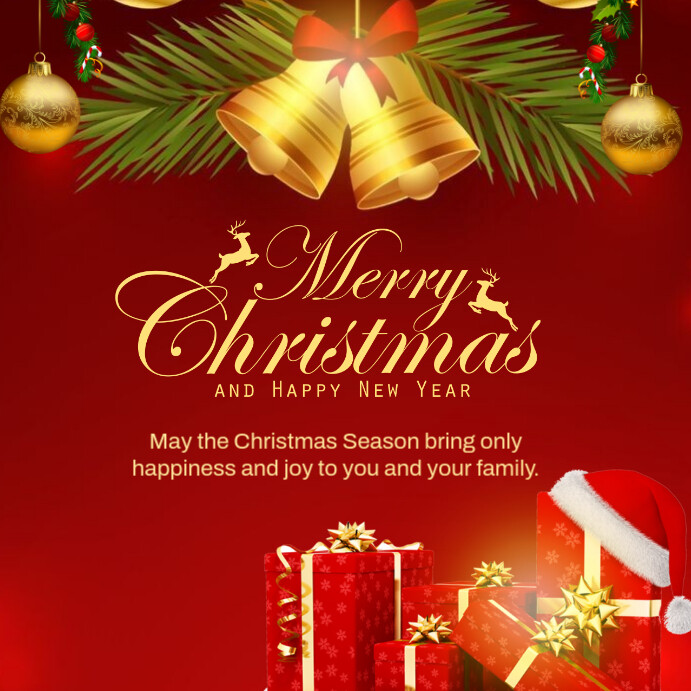 White Maximalist Merry Christmas Wishes Template Instagram Post ...