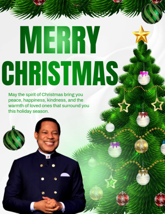Copy of White Maximalist Merry Christmas Wishes Template Design Flyer ...