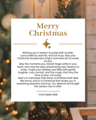 White Maximalist Merry Christmas Wishing Instagram Portrait template