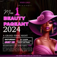 White Maximalist Miss Beauty Pageant Template Instagram Post
