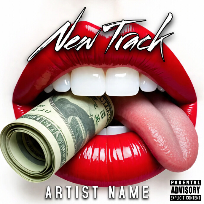 White Maximalist Mixtape Album Cover template