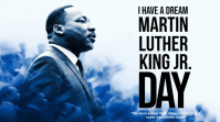 White Maximalist  Mlk Day,  Digital Display (16:9) template