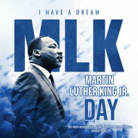 White Maximalist Mlk Day Instagram Post template
