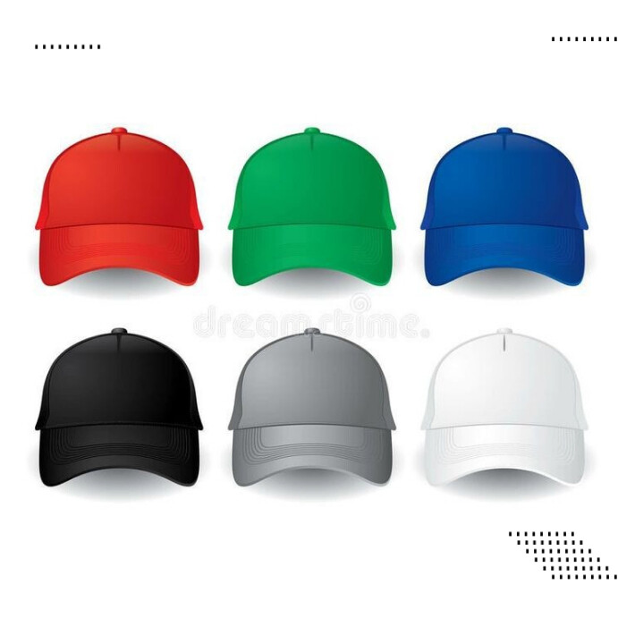 White Maximalist Mockup Caps Design Template  Instagram Post