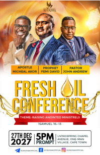 Wit Anointing Conference Halbe Seite breit Template