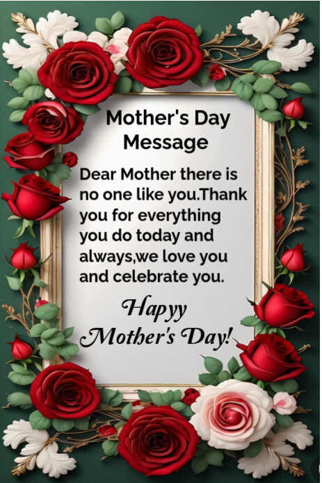 White Maximalist Mother's Day  Pinterest Graphic Ihluzo le-Pinterest template
