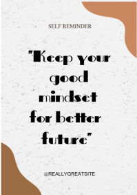 White Maximalist Motivatioal Quote Post A4 template