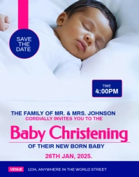 White Maximalist Naming Ceremony  Poster/wallboard template