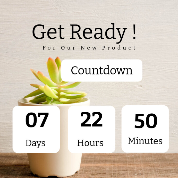 Countdown Campaign Design Product Launch Countdown Template | PosterMyWall