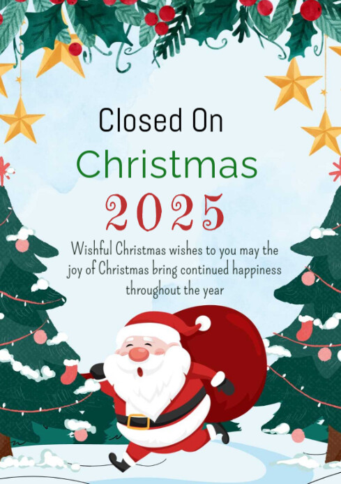 Copy of White Maximalist New Year Closed A4 | PosterMyWall