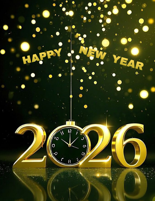 White Maximalist New Year Flyer (us Letter) Template | PosterMyWall