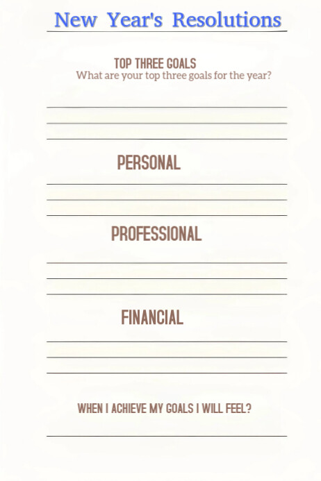 Copy of White Maximalist New Year Resolution Poster | PosterMyWall