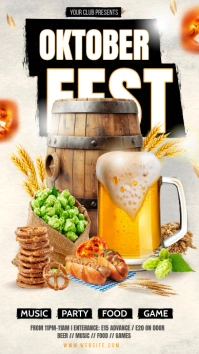 White Maximalist Oktober Fest Instagram Story template