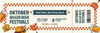 White Maximalist Oktoberfest Ticket Banner 2' × 6' template