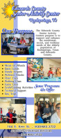 Branco Senior Activity Center Programs Tarjeta de estantería Template