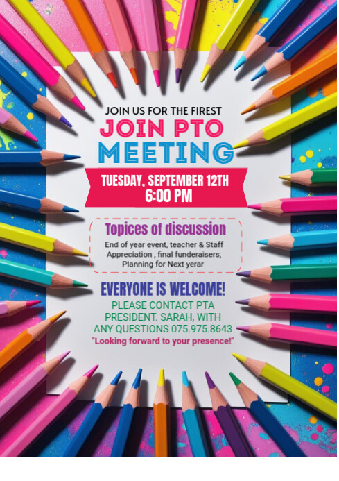 White Maximalist Parent Teacher Meeting Template A4