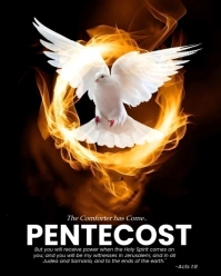 White Maximalist Pentecost Instagram Portrait template