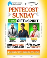White Maximalist Pentecost Sunday  Instagram Portrait template