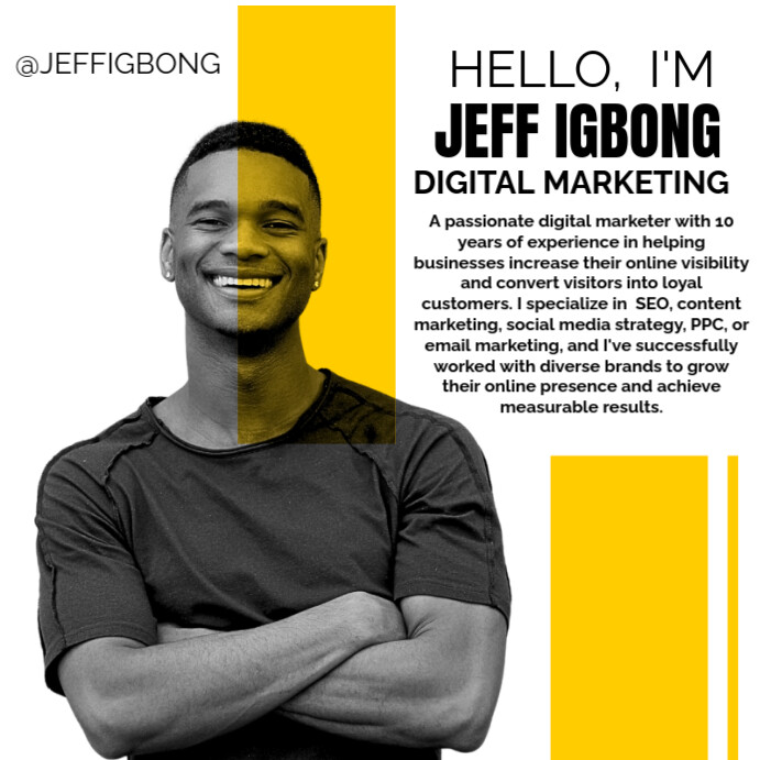 White Maximalist Personal Introduction Instagram Post template