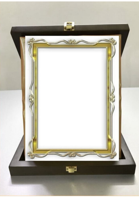 White Maximalist Picture Frame A4 Template | PosterMyWall