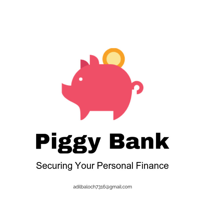 White Maximalist Piggy Bank Template  Instagram Post
