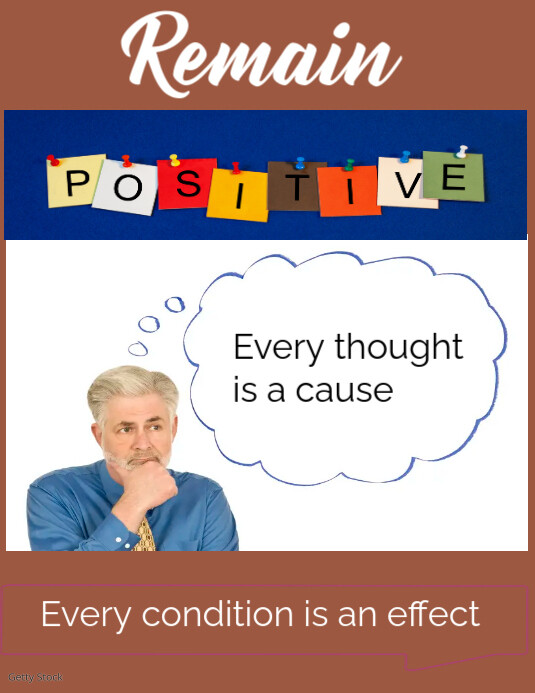 Copy of White Maximalist Positive Thinking Flyer (us Letter) remain ...