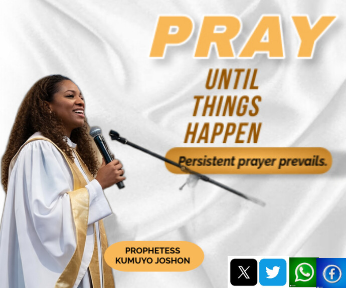 White Maximalist Pray Until Thing Happen Medium Rectangle Retângulo médio template