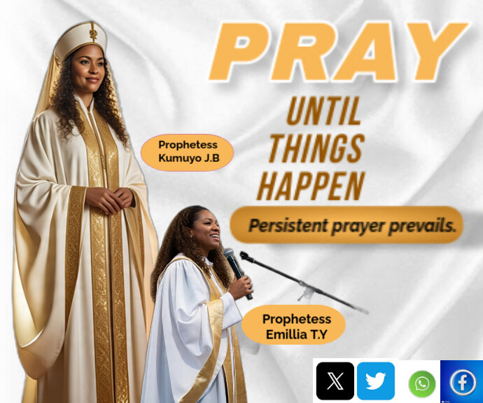 White Maximalist Pray Until Things Happen Medium Rectangle Retângulo médio template