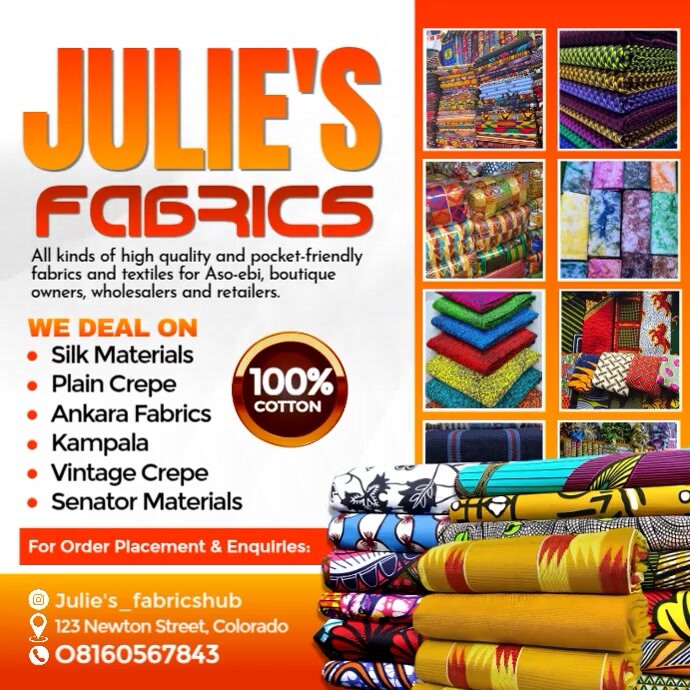 White Maximalist Premium Textiles And Prints Promo Template  Instagram Post