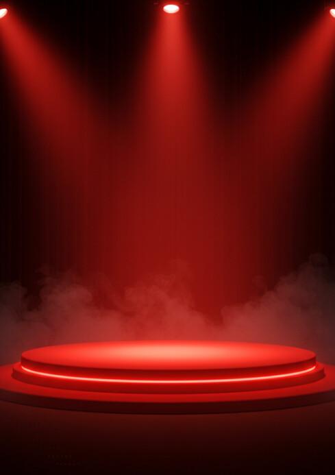 White Maximalist Product Display Background Template  A4