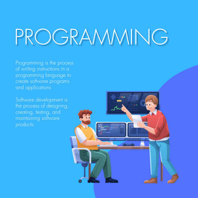 White Maximalist Programming Flyers Instagram Template | PosterMyWall