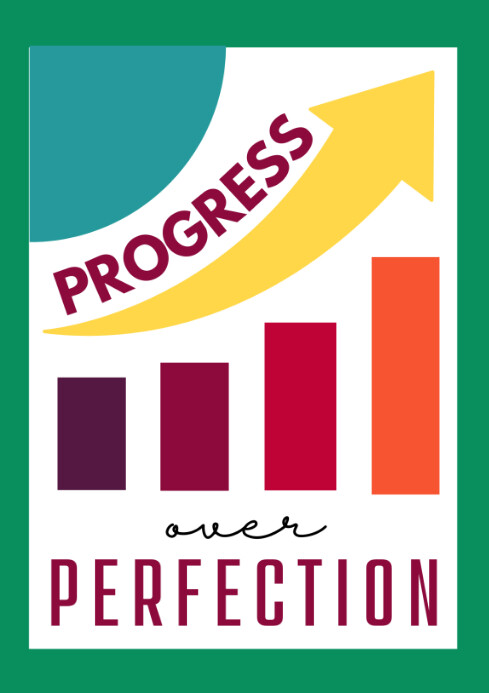 White Maximalist Progress Percestage A2 template