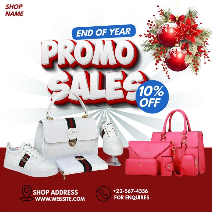 Copy of White Maximalist Promo Sales Flyer Instagram Post | PosterMyWall