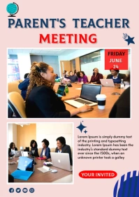 White Maximalist Pta Meeting Template A1