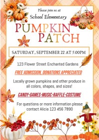 Bianco Pumpkin Patch Event A4 Template