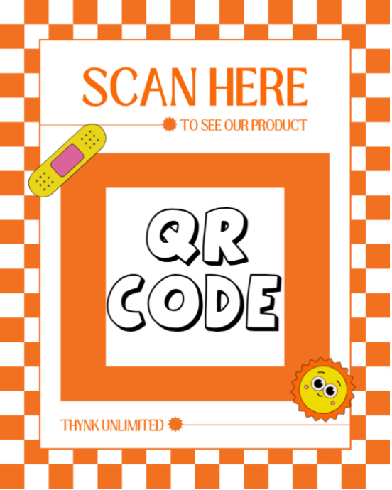 Plantilla de White Maximalist Qr Code Instagram Portrait | PosterMyWall