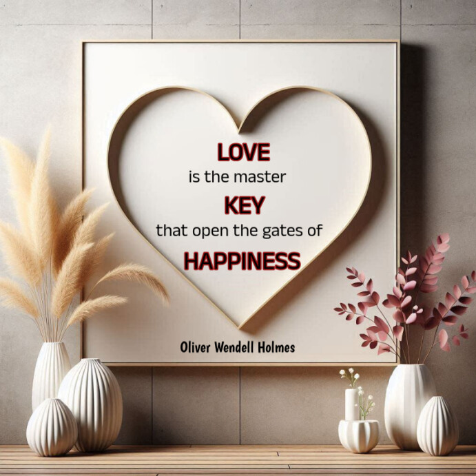 Plantilla de White Maximalist Quote On Love Instagram Post | PosterMyWall