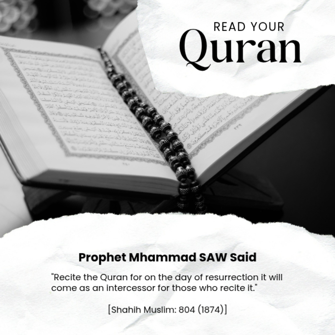 Plantilla de White maximalist quran quotes instagram post | PosterMyWall