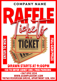 White Maximalist Raffle A1 template