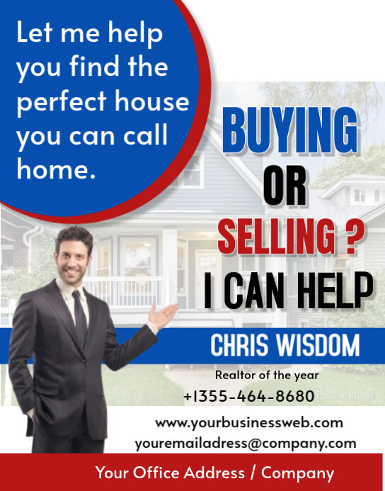Copy of White Maximalist Real Estate Agent Promo Poster/wallboard ...