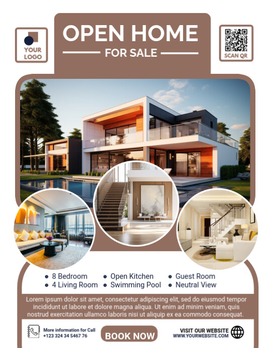 Copy of White Maximalist Real Estate Design Flyer (us Letter ...